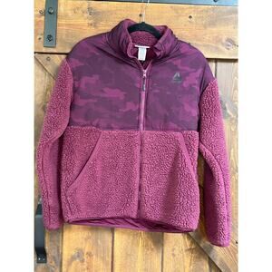 Reebok Women's small Super Soft Gravity Sherpa Jacket with Pockets